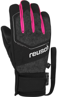 Reusch Torby R-TEX® XT Junior 6061210 7012 black grey pink front